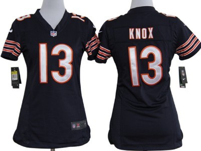 Nike Women's nfl Chicago Bears 13 Johnny Knox Nike Blue Game Team Jersey